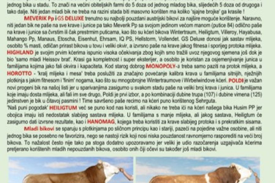 Precizno ciljano sparivanje za najbolje uzgojne rezultate - prosinac 2025.